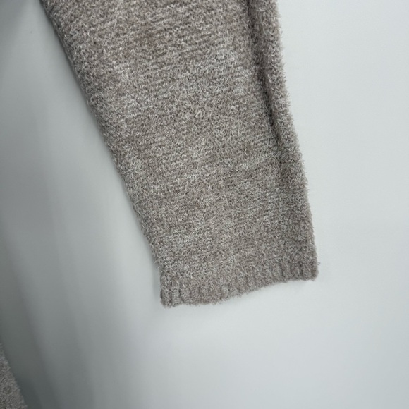 Barefoot Dreams bamboo chic Lite Cardi Sweater Size S /M drape front gray - Picture 5 of 8